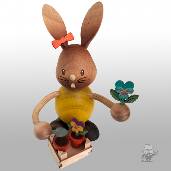 Kuhnert 52242 Stupsi Osterhase mit Stiefmütterchen